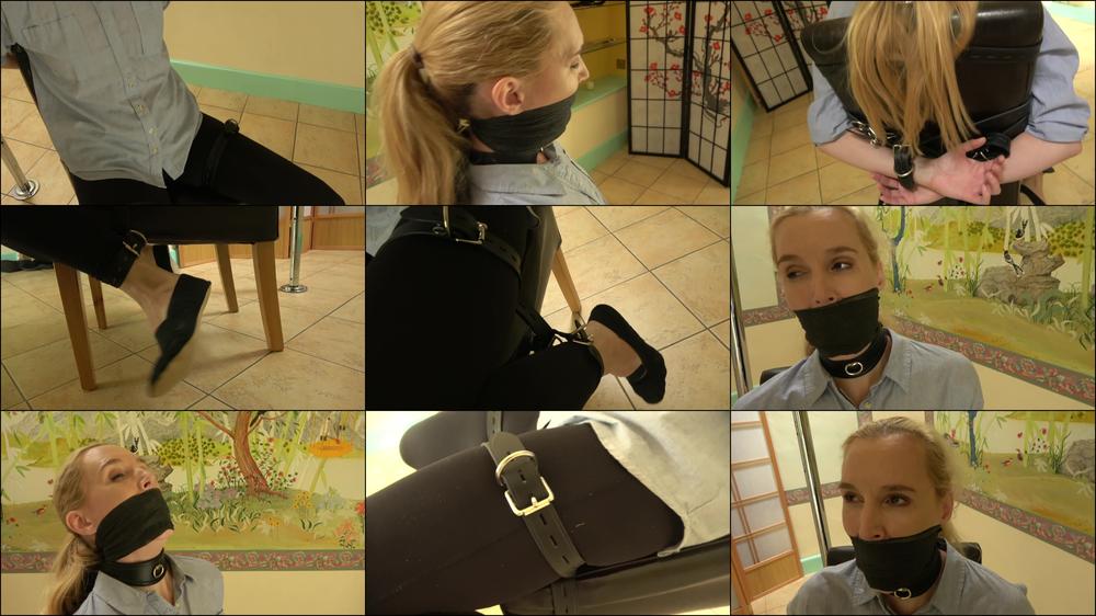 Ariel Anderssen Secured With Belts And Otm Gag