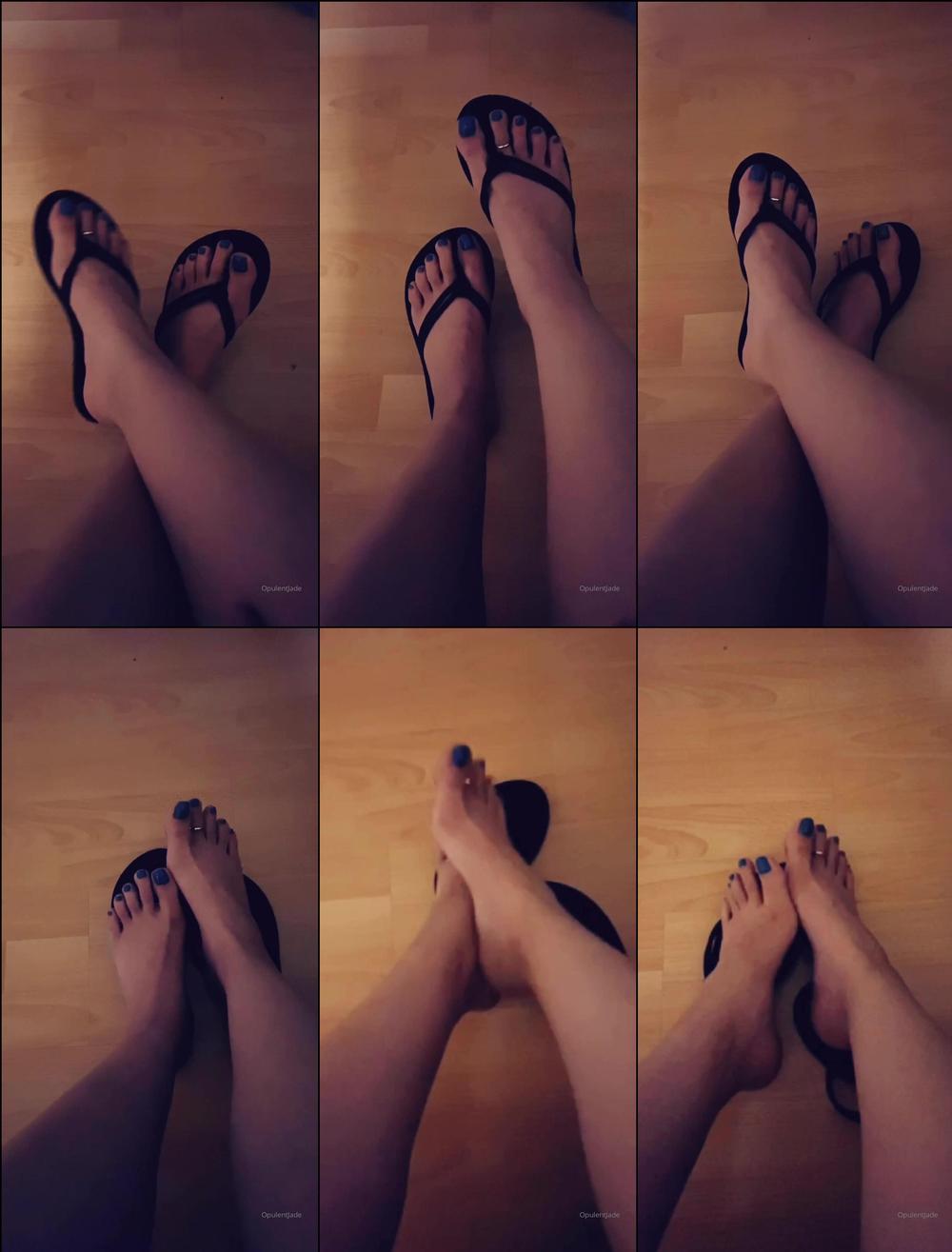 opulentjade 9167350 2019 11 21 a five minute long clip of my perfect feet in some flip flops. your welcome foot betas.