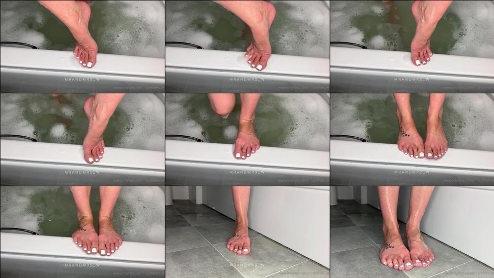 mrandmrs_w 02 09 2021 2209938284 Good morning OF, my pretty toes have been preened to perfection this morning. Who wants to