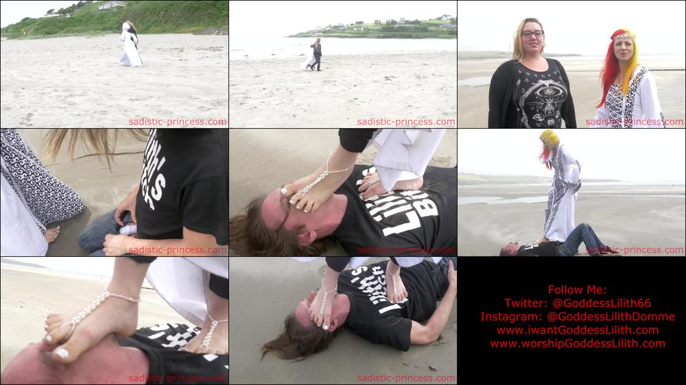 Goddess Lilith Wedding Day Public Beach Trample