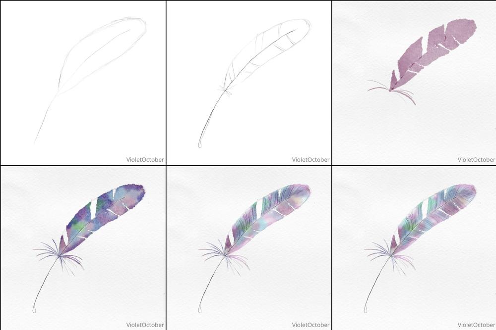 violetoctober 306368397 2022 04 11 time lapse video of a feather i painted this weekend 