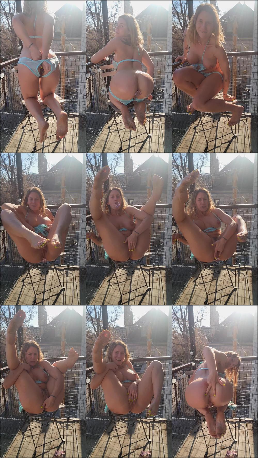 Balcony Anal Play