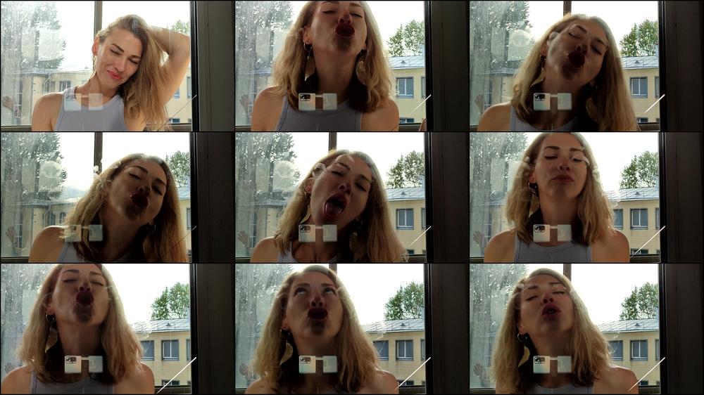 Villena - Flirting and kissing through the window