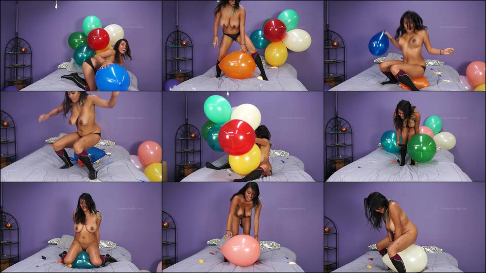 Marie's Big Boob Balloon Bounce n Pop