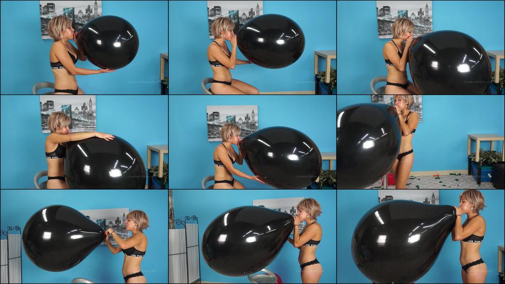 Cherri Blows to Pop 36" Balloon