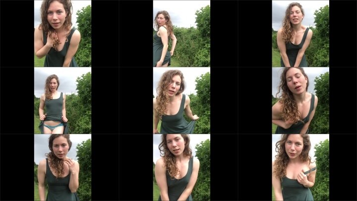 Littletabby Cunt Tease In The Garden