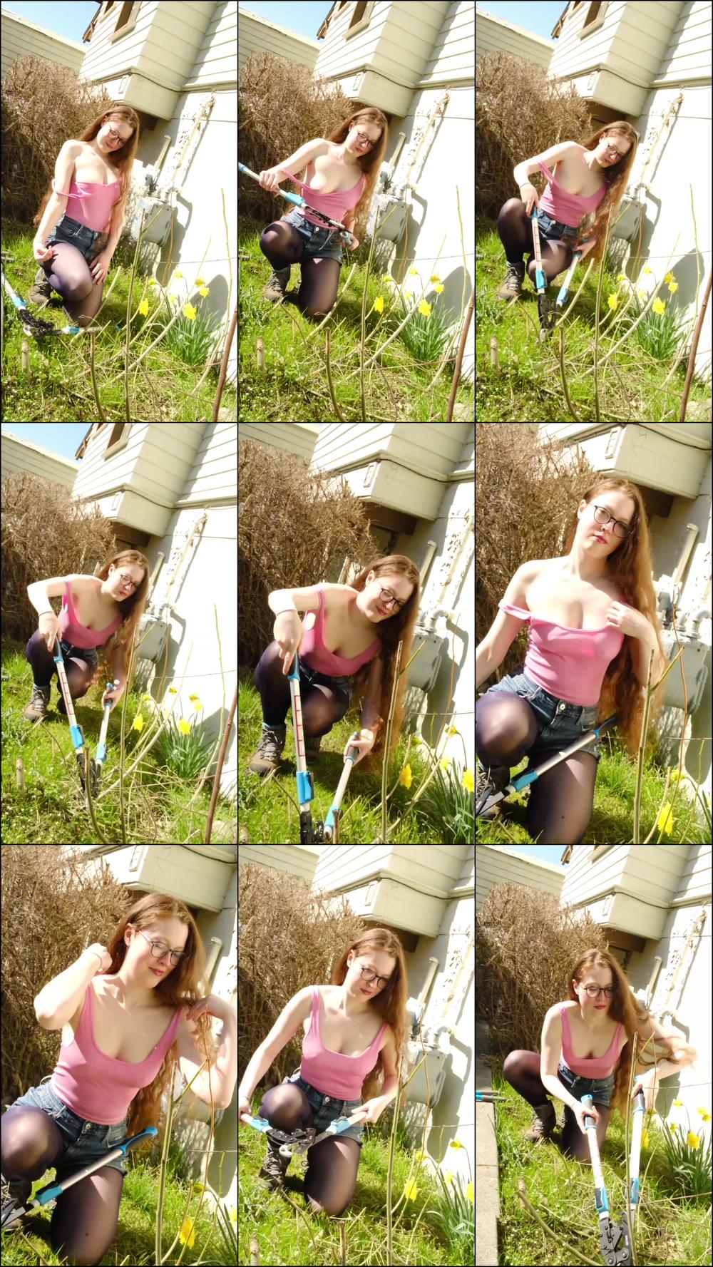 Flashing You While I'm Gardening