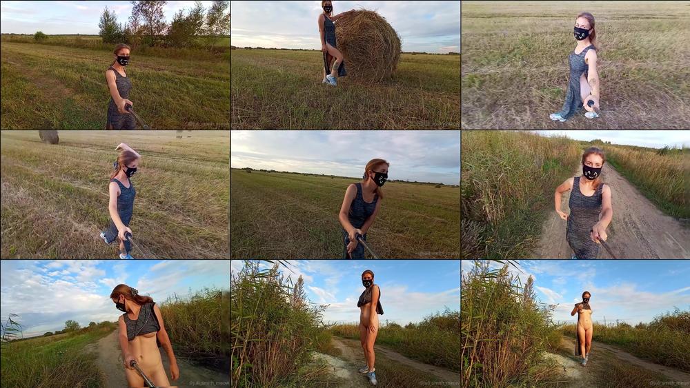 juli smith meow 10 09 2021 2216980901 good company me the haystacks and the workers in the field only the truck stopp