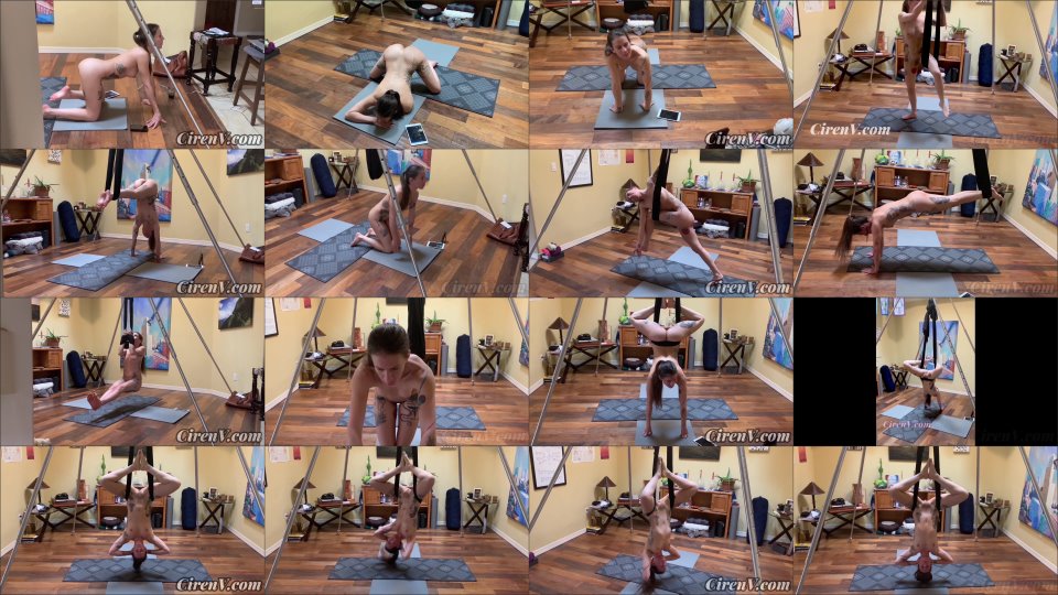 Ciren Verde Sexy Tattooed Wife Doing Nude Yoga