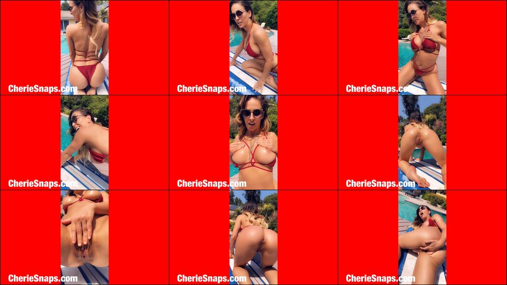 Cherie DeVille Strips down for a sexy we