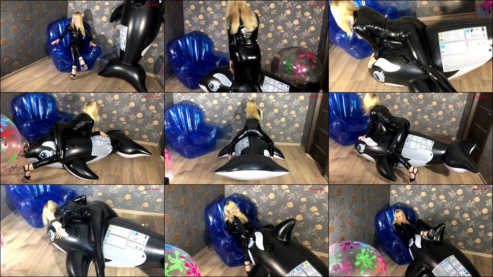 Allaalexinflatable - Alla Hotly Fucks A Big Inflatable Whale And Gets An Orgasm!!!