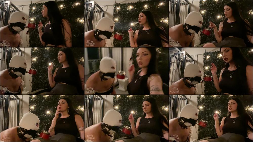 Mistress Glamorous will use this loser as her human ashtray - August 15, 2023