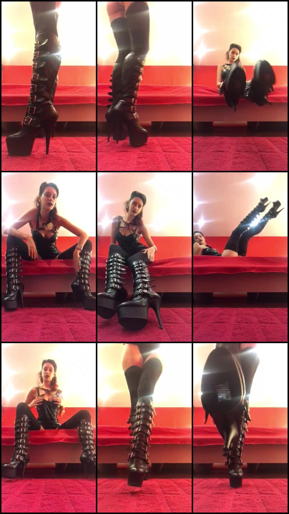 Worship my leather boots with buckles - December 05, 2017