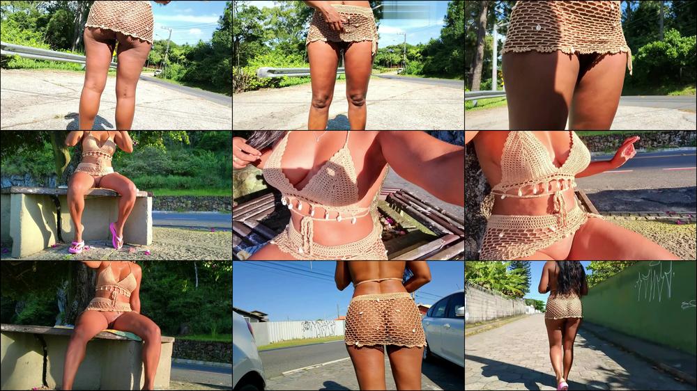 FISHNET OUTFITS WALKING AND SHOWING