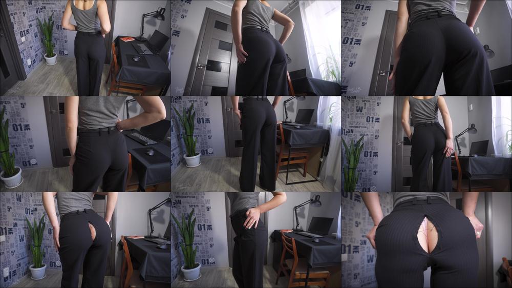 Secretary Pants Too Tight So They Rip Open