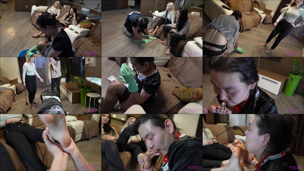 SERVANTS FOR GIRLS - Obey Our Orders, Asian Whore! (4K)