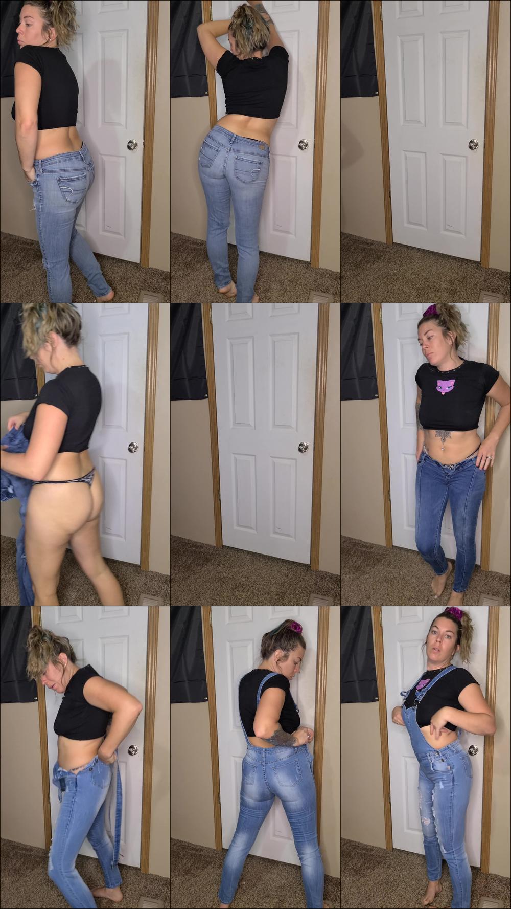 Tight Ass Hugging Jeans Try-On