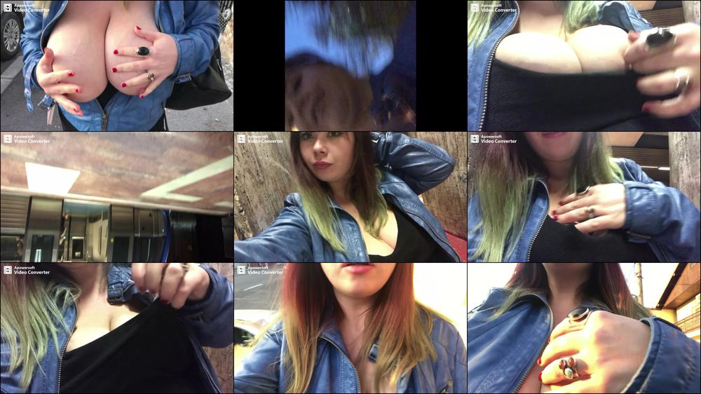 Boobs outdoors