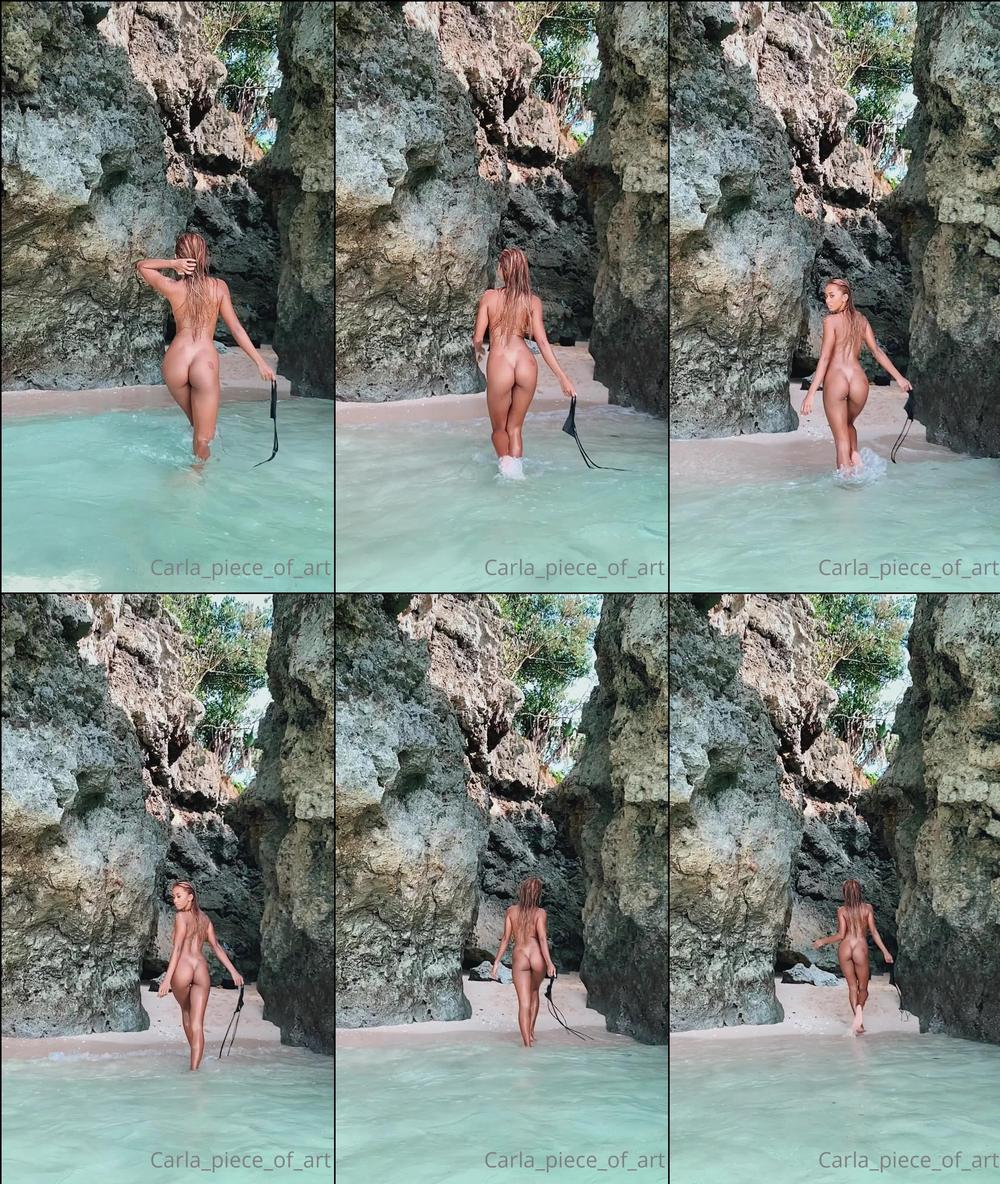 carla piece of art 01 09 2020 810294626 Life is better without bikini skinny dip is always the best. Dm me for more video 