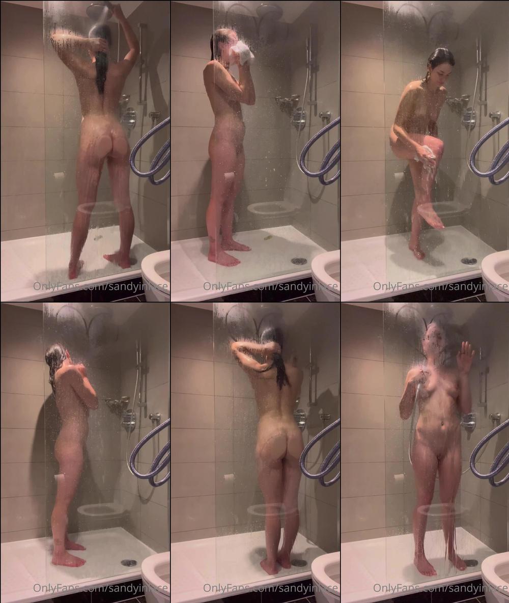 sandyinlace 209817508 shower time you coming with or what also i cut out the part of this vid where i absolutely soaked the bathroom floor trying to figure out the shower head lmfao shame 1