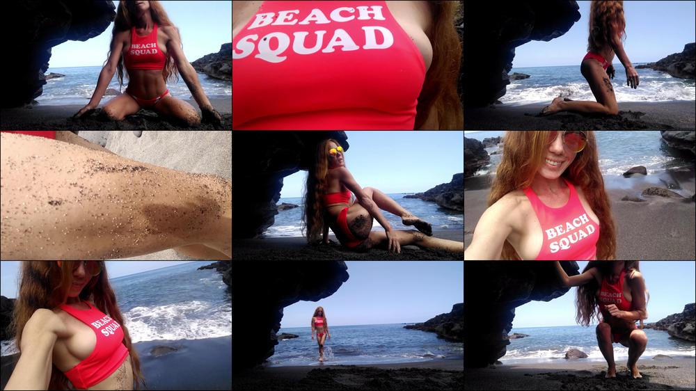 Barefoot, Sexy Bikini Tease At Beach - August 19, 2018