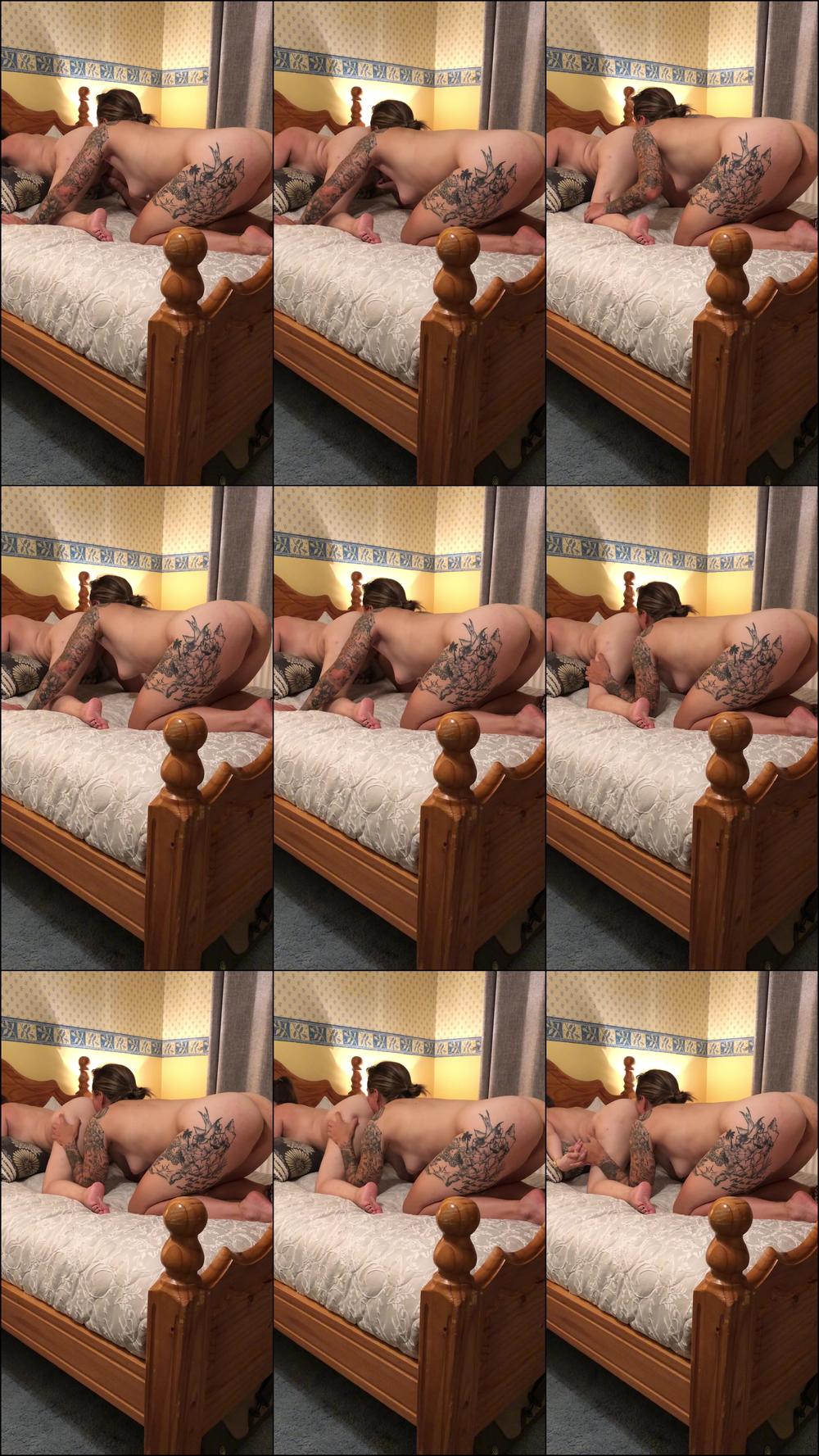 My Sub Licking my Asshole