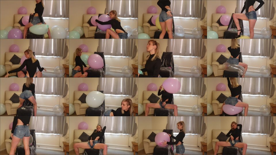 Lexi Snow Balloon Dance And Pop