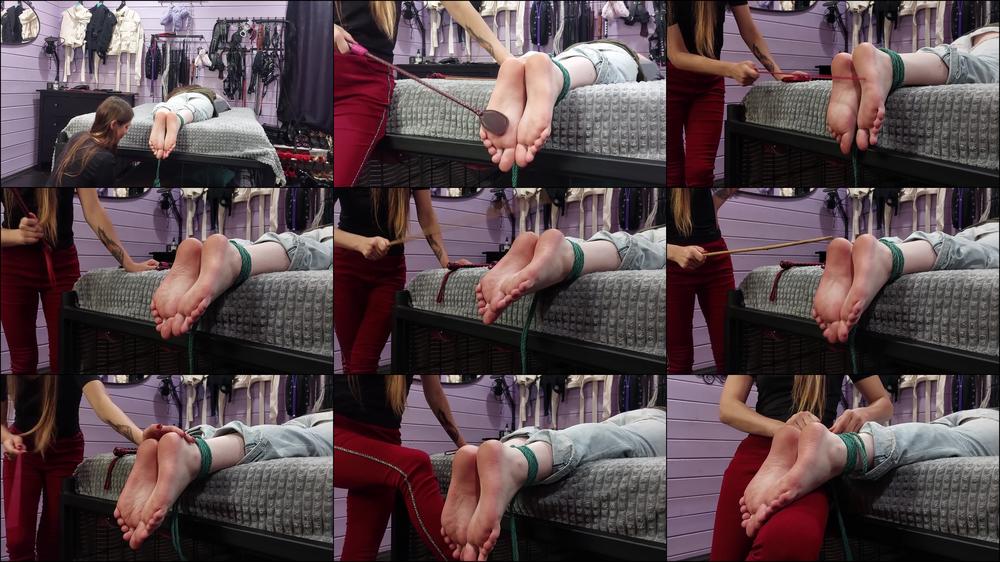 Trans slaves feet bastinado
