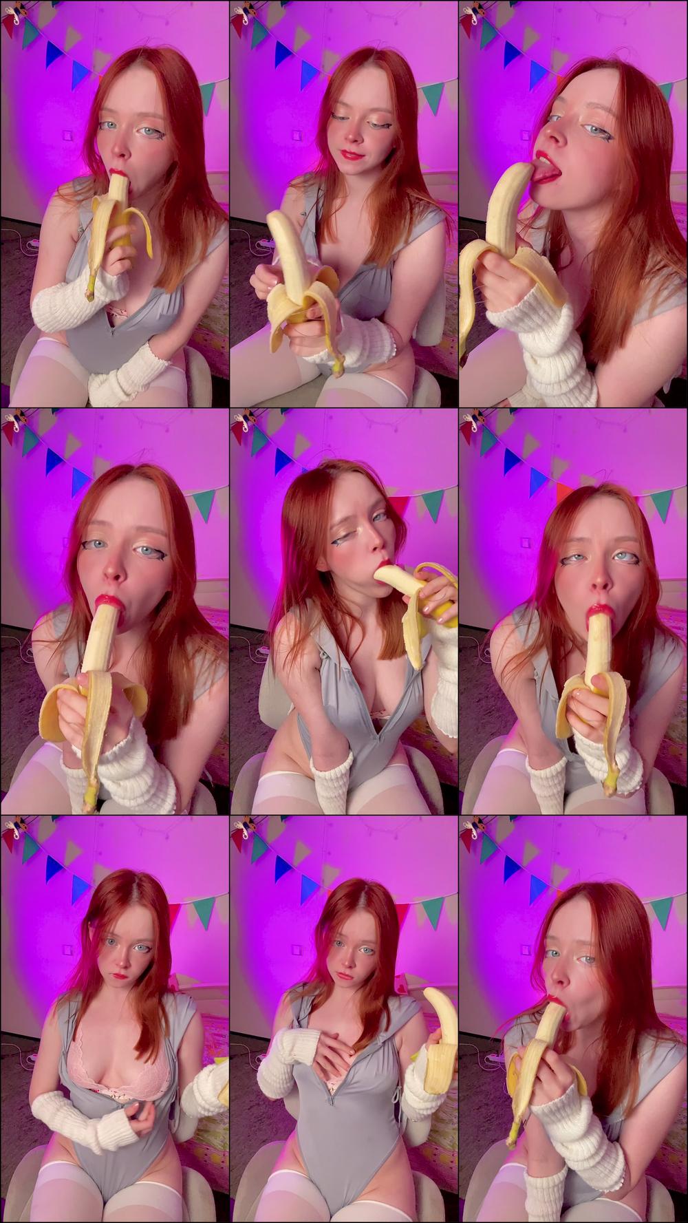 EATING BANANA