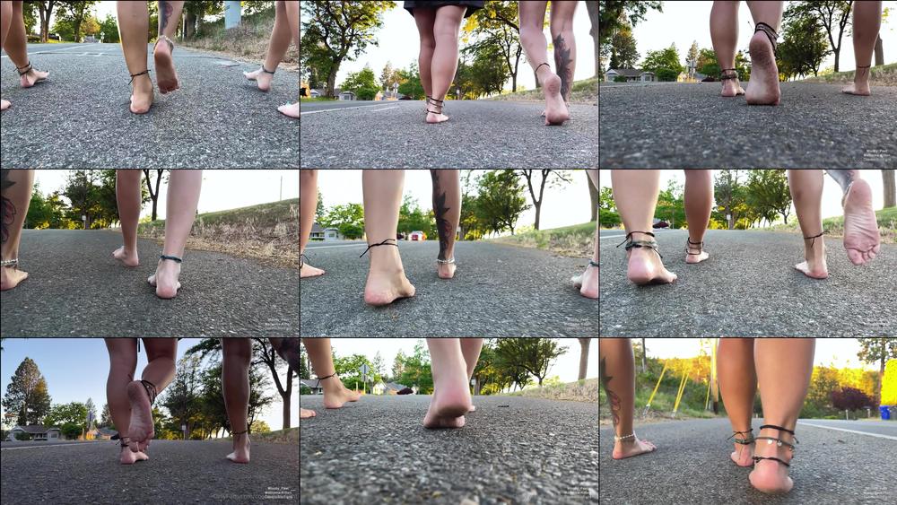 cosmicstarlight 02 07 2021 2141360821 slo mo walking in this video you get to see our feet close up while walking down the