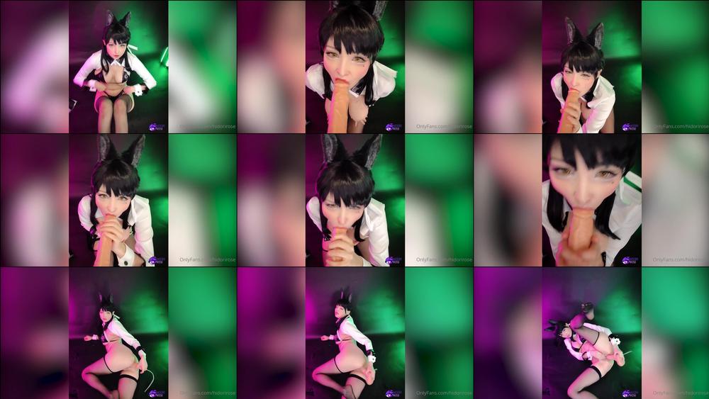 hidorirose 08 07 2020 77702782 Race Queen Atago blowjob and self pleasure