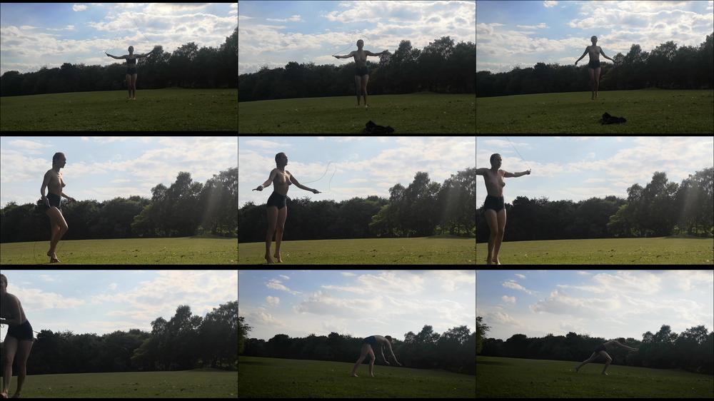 Public topless workout