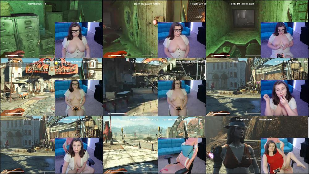 Sexy gamer Girl on Fallout - Apr 3, 2020