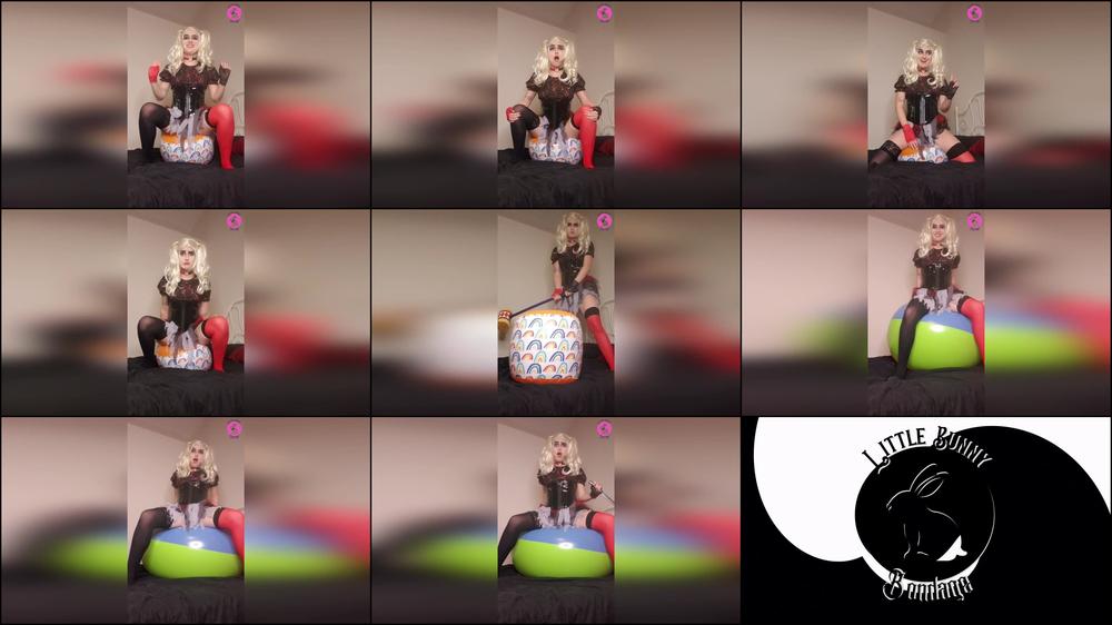 Harley Quinn Pops A Ball