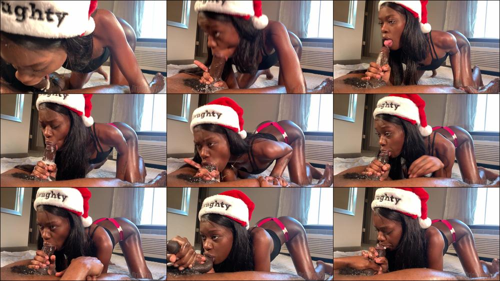 Nola Sucks the Cum Out of Matt For XMas