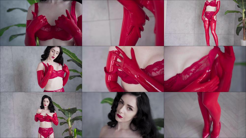 Red Lingerie And Red Latex