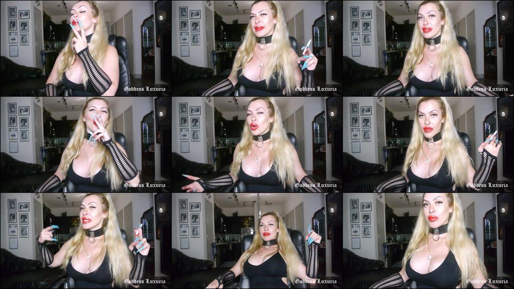 Goddess Luxuria - INSULTING YOUR TOILET WIFE WHILE I SMOKE A MALBORO