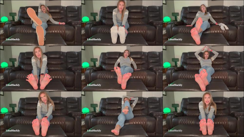 Linablackly - Lina Is Showing Off Her Bare Soles - Manyvids