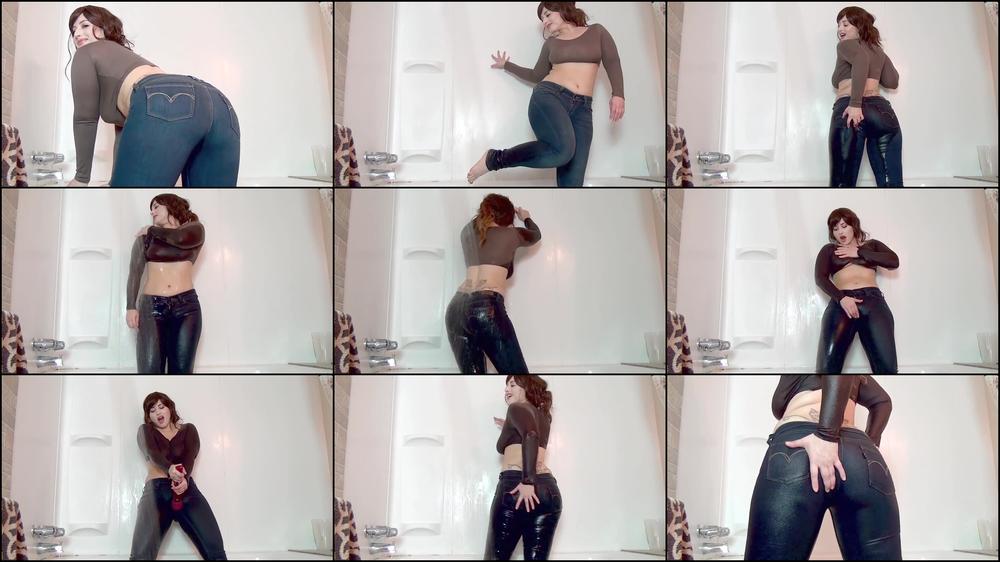 Shower & CuminMy Jeans POV Shiny Wet Ass - Jul 14, 2018