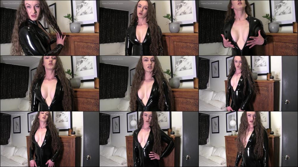 Homewrecker in Black PVC Catsuit Owns You - October 15, 2023