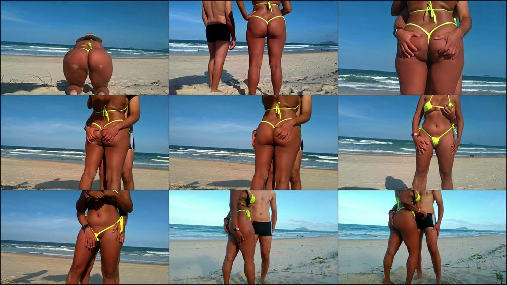 TEASING GUY AT BEACH
