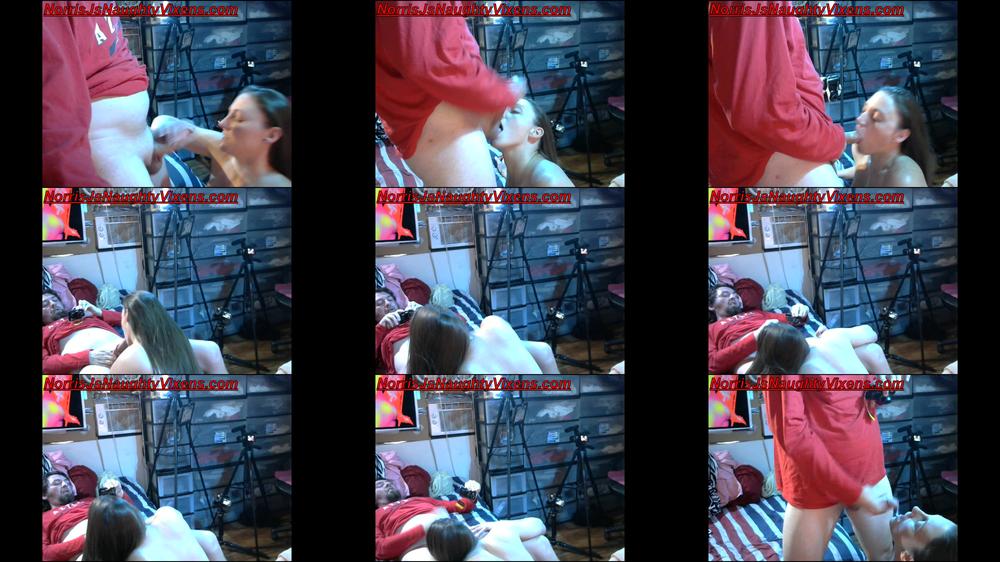 Melanie Hicks sucks my cock & balls good