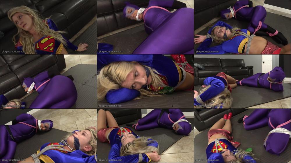 Sexy Superheroine RopeBondage Struggling
