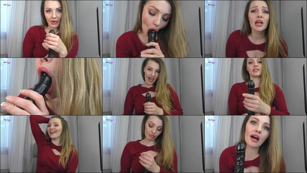 BBC blowjob while Little Dick in cage