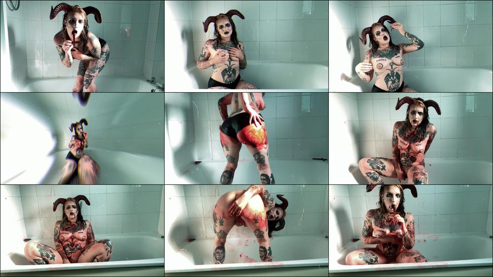 Demongirl Masturbating With Your Innards