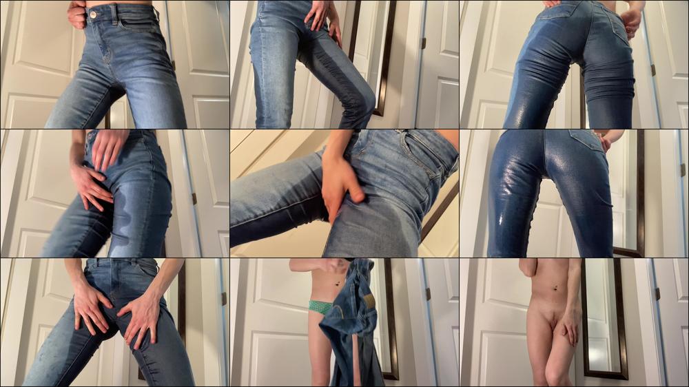 Jean Wetting and Piss Splashing - Apr 19, 2022