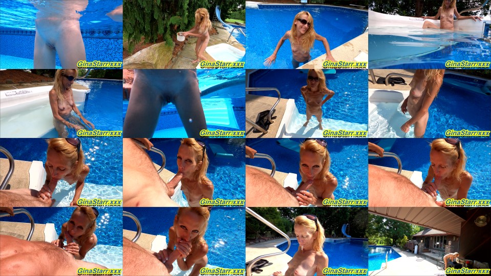 Gina Starr Blowjob Poolside By Gina Starr