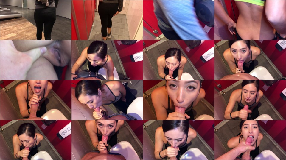 Yourasianminx Sneaking A Blowjob In The Gym