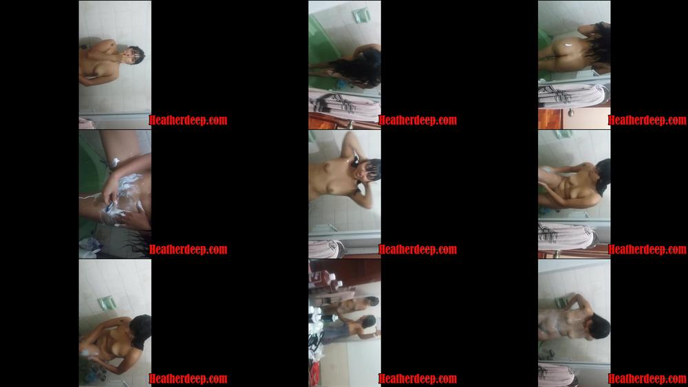 heatherdeep 08 02 2020 145043660 heather deep surprises step sister with a camera in the shower from heatherdeep com teens