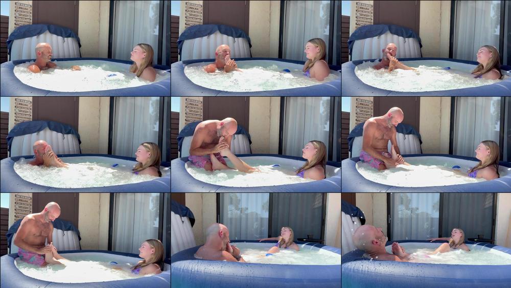 Tyler Lynn Getting Frisky With Feet In The Hot Tub - April 22, 2025